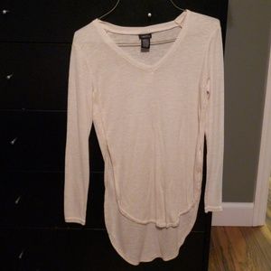 Long sleeve beige tunic
